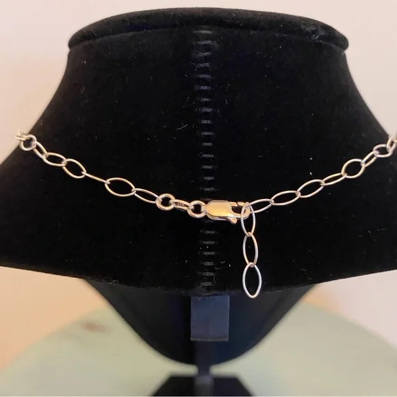 Vintage Modernist .925 Sterling Necklace - Picture 9 of 13